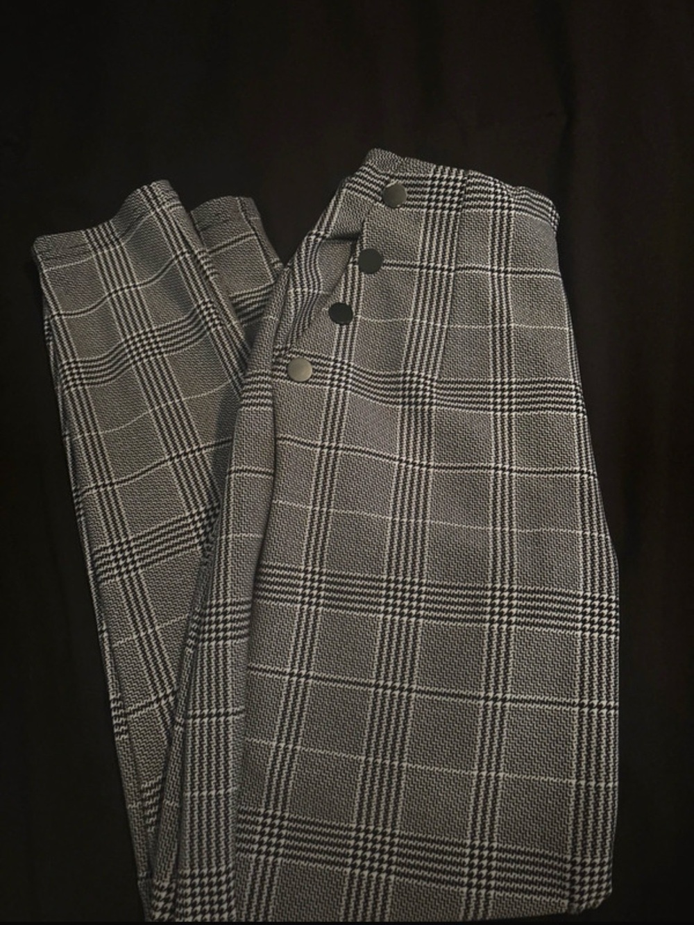 Men's Gray Plaid Suit Pants - Classic Tailored Style